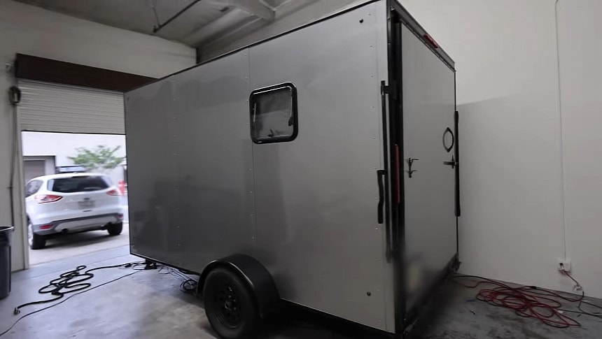 Seemingly Standard Trailer Hides a Jaw-Dropping Interior Fit for Deluxe, Off-Grid Travels