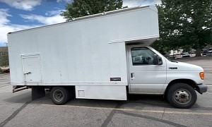 Seemingly Uninteresting Ford E-350 Box Truck Is in Fact a Hip Studio Apartment in Disguise