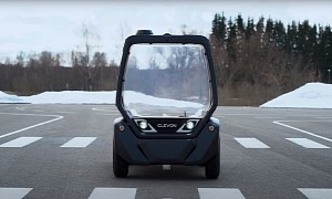 Self-Driving, Unmanned Vehicle Is the First in Europe to Deliver a Parcel on Public Roads