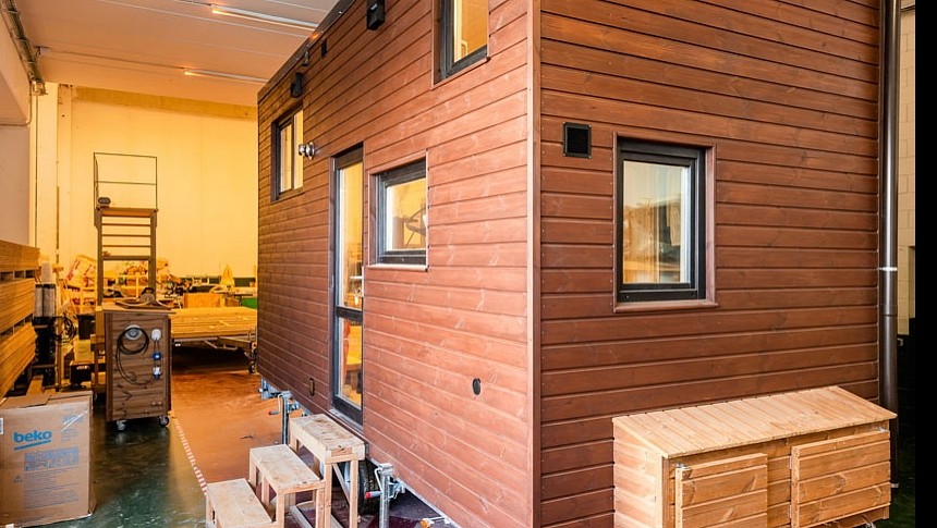 The Idle Tiny House for Family of 3, Built by Serena.House in Spain