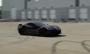 Senior Driver of C7 Chevy Corvette Grand Sport Pumps His Car Up, Then Comes Back for More