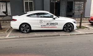 Serbian Man Writes “Mercedes Is Trash” On His Unreliable C-Class Coupe