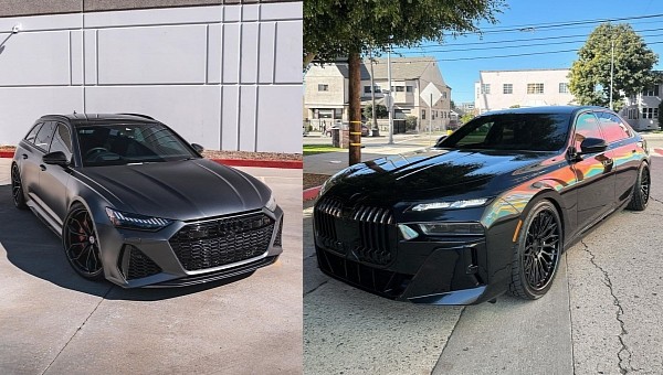 BMW 7 Series murdered-out or Audi RS 6 Avant Satin Gray