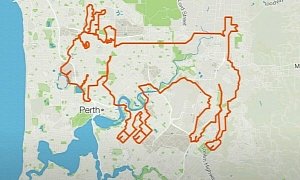 Seven Hour Bike Ride In Australia Draws Goat On Map, Looks Realistic To Us
