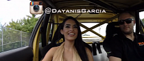 Sexy Brunette Dayanis Garcia Rides in Subaru WRX Rally Car