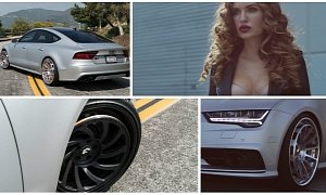 Sexy Girl Promotes New Forgiato Wheels on Audi S7