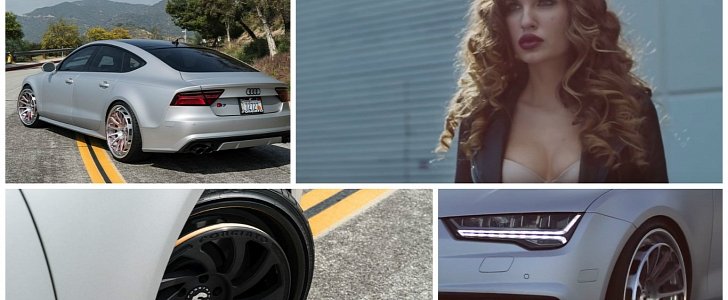 Sexy Girl Promotes New Forgiato Wheels on Audi S7