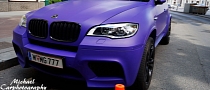Shadowline BMW X5 M Wrapped in Matte Purple