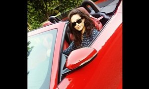 Shameless’ Emmy Rossum Buys Jaguar F-Type: Red and Hot