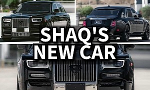 Shaq's New Whip Is a Superman-Themed Rolls-Royce Phantom With Custom Mods