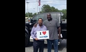 Shaquille O'Neal Buys Shaq-Sized Ford F-650 Pickup