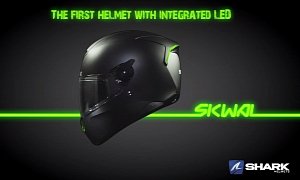 Shark SKWAL, the Debut of Helmet-Integrated LED Lights