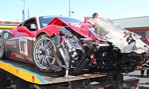 Shark Tank's Robert Herjavec Crashes Racing Ferrari 458