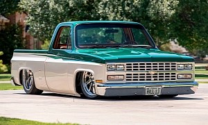 Shaved 1984 Chevrolet Pickup Kneels with Grace as It Looks for a New Owner