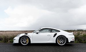 Shaved Porsche 911 GT3 RS with BBS Wheels Has a Roll Cage That Looks Like a Maze