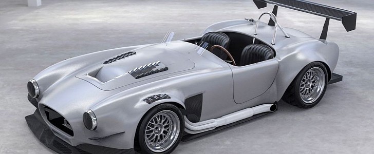 Shelby Cobra DTM (rendering previewing build)