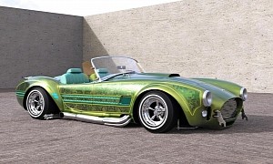 Shelby Cobra Gets Imagined as Southern Cali Lowrider, Has Fitting Snake “Skin”
