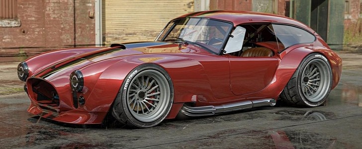 Shelby Cobra "Hardtop Honey" Shows Sculpted Design Slick Rendering - autoevolution