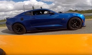 Shelby GT350 Drag Races Chevy Camaro SS, Both Tuned Out of Their Minds