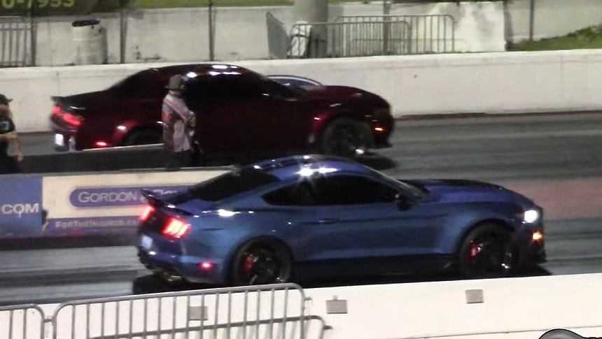Ford Mustang Shelby GT500 vs Hellcat vs Camaro on DRACS