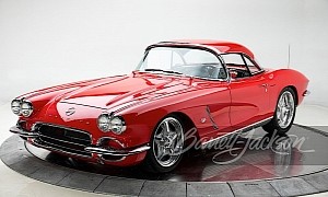 Shiny Red-and-Chrome 1962 Chevy Corvette Is an LS6-Powered Mechanical Wonder