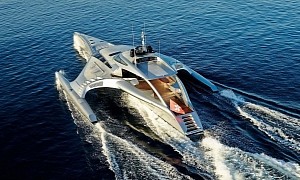 Shipping Billionaire Parting With the Head-Turning Futuristic Trimaran That He Envisioned