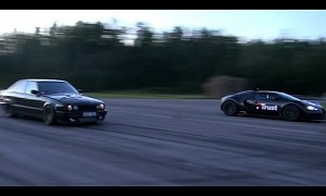 Shocking BMW M5 E34 Humiliates the Mighty Bugatti Veyron in Must-See Drag Race