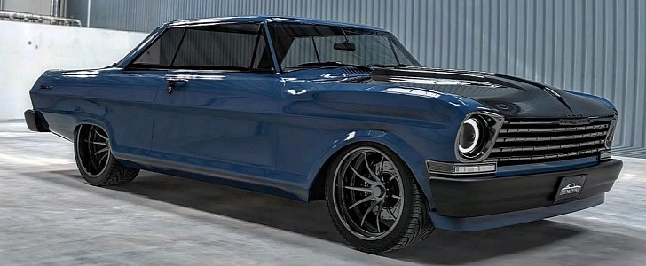 1963 Chevy Nova SS restomod Pro Touring rendering to reality by personalizatuauto 