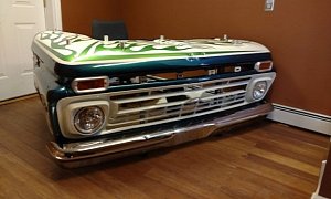 Shop Turns Classic Ford Pickup Truck Into A Desk, Nobody's Offended