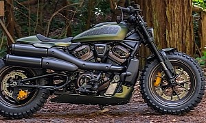 Short and Mean Harley-Davidson Sportster S Is a Light Show on Wheels
