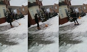 Shoveling Snow on a Hoverboard Makes More Sense than It Might Seem at First