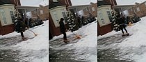 Shoveling Snow on a Hoverboard Makes More Sense than It Might Seem at First