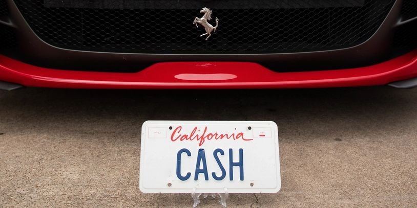 Show You Have Money to Burn With the $2 Million CASH Vanity Plate