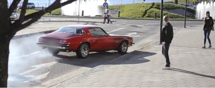 1975 Camaro crash