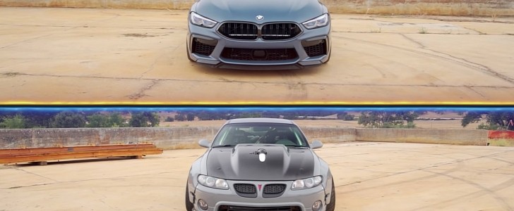 BMW M8 Competition Vs Pontiac GTO Front