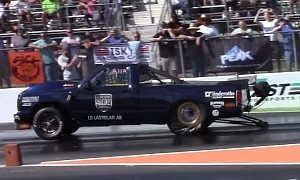 Sick Chevy S-10 Rocks Orlando's Speedy Dragway With a 6.43s Pass at 216.4 MPH