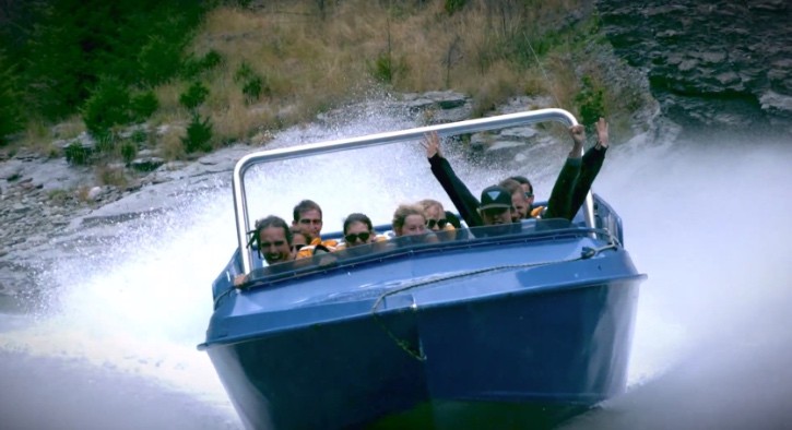 A jet boat trip on the Shotover River Canyons