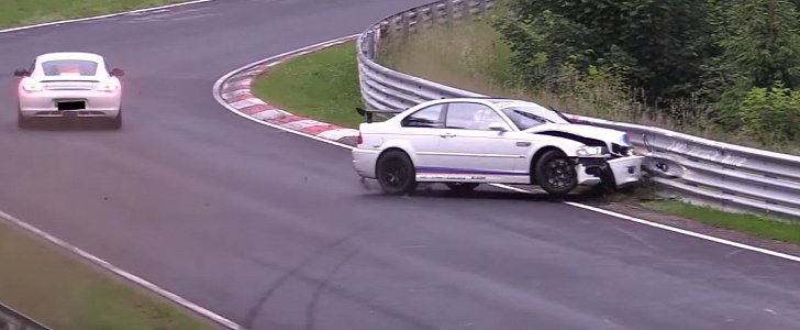 E46 BMW M3 Nurburgring crash