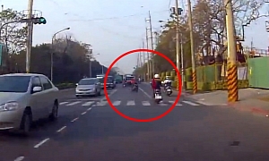 Silly Scooter Riders Crash Even More Stupidly