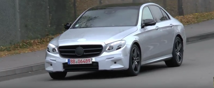 Silver 2017 Mercedes-Benz E-Class Sedan Prototype (W213) Reveals Almost Everything
