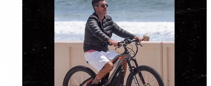 Simon Cowell is back to riding e-bikes, less than one year after breaking his back in an e-bike accident