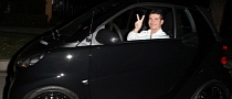 Simon Cowell Spotted Driving a smart with Kahn Wheels