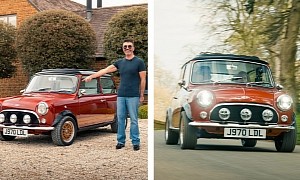 Simon Cowell's New Car Is a Classic Mini With Electric Power and Modern Amenities
