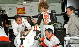 Simoncelli Takes 250cc Quarrel to MotoGP