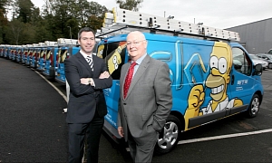 Simpsons Wrap for GBP2 Million Vauxhall Van Fleet Deal