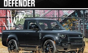 Single Cab Land Rover Defender Looks Virtually Ready for a 2024 Tacoma TRD PreRunner Brawl