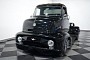 Sinister Black 1955 Ford COE Is the Monster in the Rearview Mirror