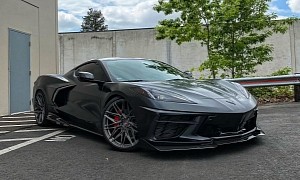Sinister C8 Chevy Corvette Rides Smoked and Stealthy to Fulfill Realtor Dreams