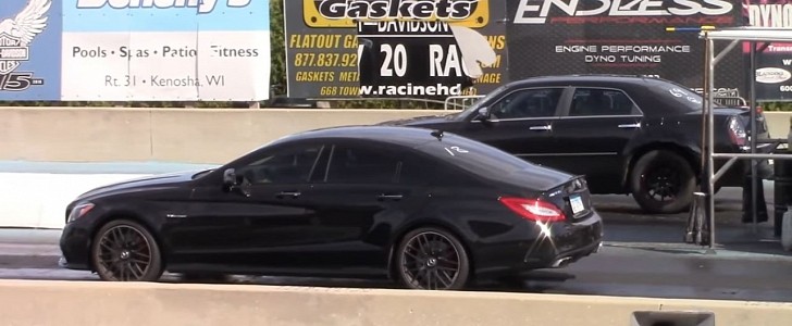 Mercedes-AMG CLS 63 S drag races multiple opponents
