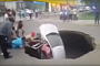 Sinkhole in Peru Swallows Up Car with Three Passenger on Board